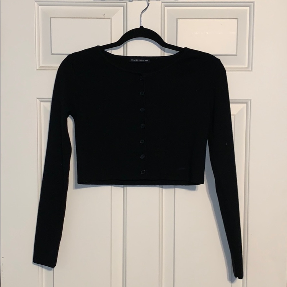 Brandy Melville Crop Button Up Shirt